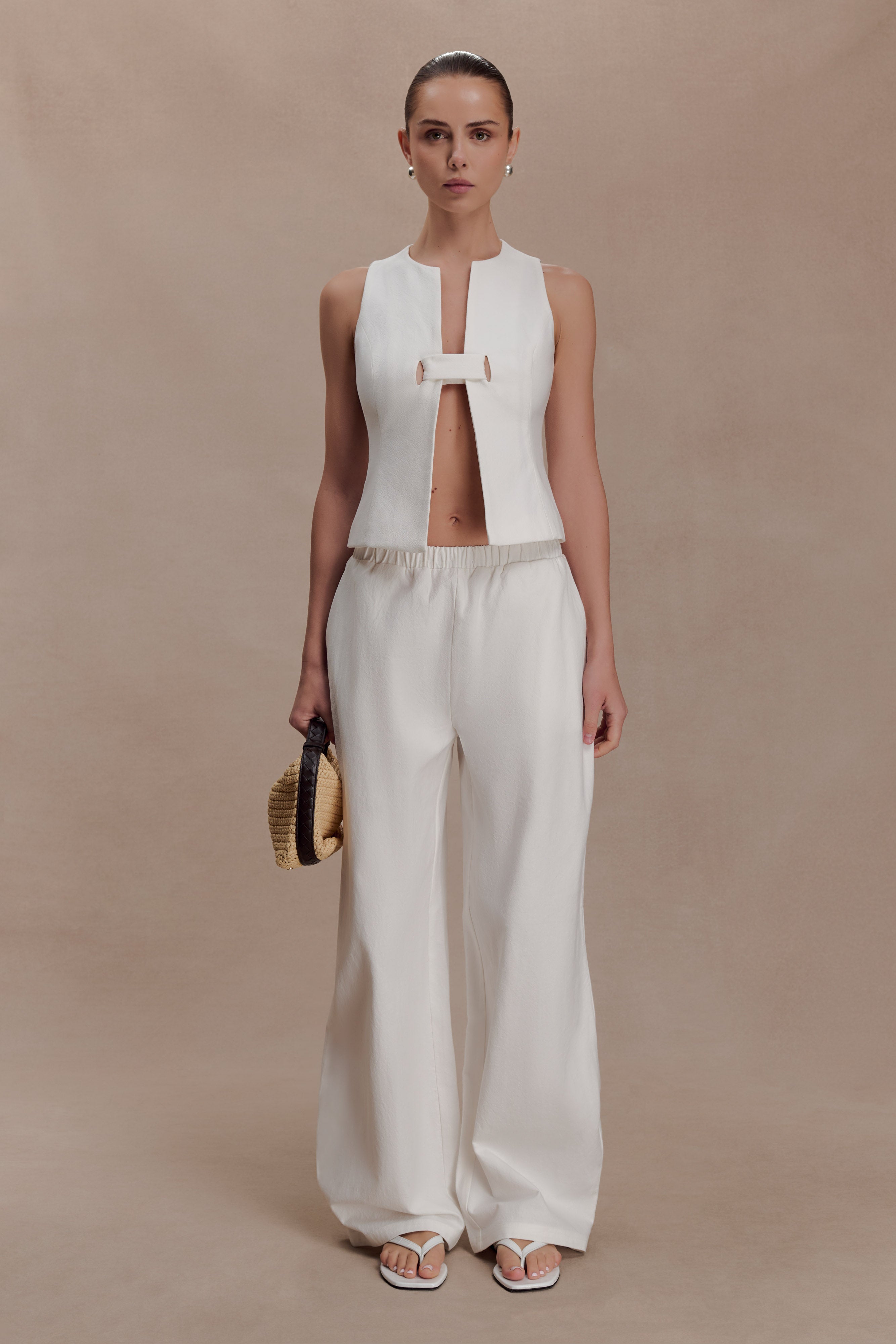 Aldea Cotton Sleeveless Top front view